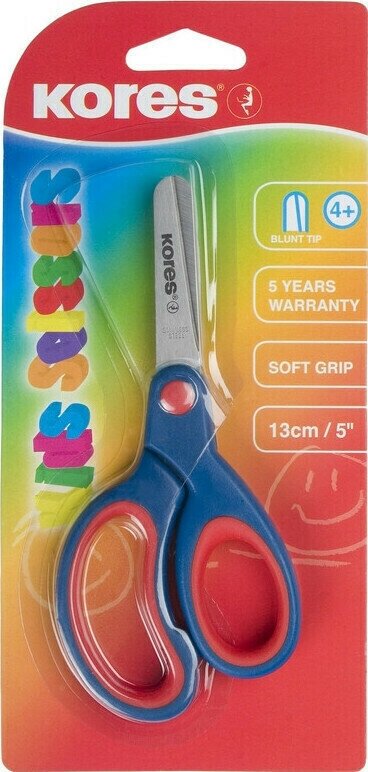 Ножницы Ножницы детские Kores Softgrip 13 см с прорезиненными ручками