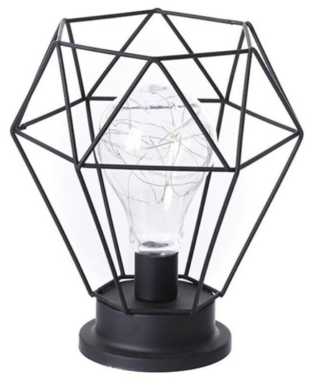 Прикроватная настольная лампа Grand Price для домашнего декора лофт стиль "Бриллиант", теплый свет