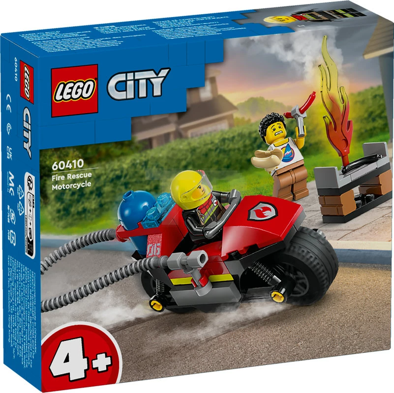 Конструктор LEGO City 60410 Пожарно-спасательный мотоцикл, 57 дет.