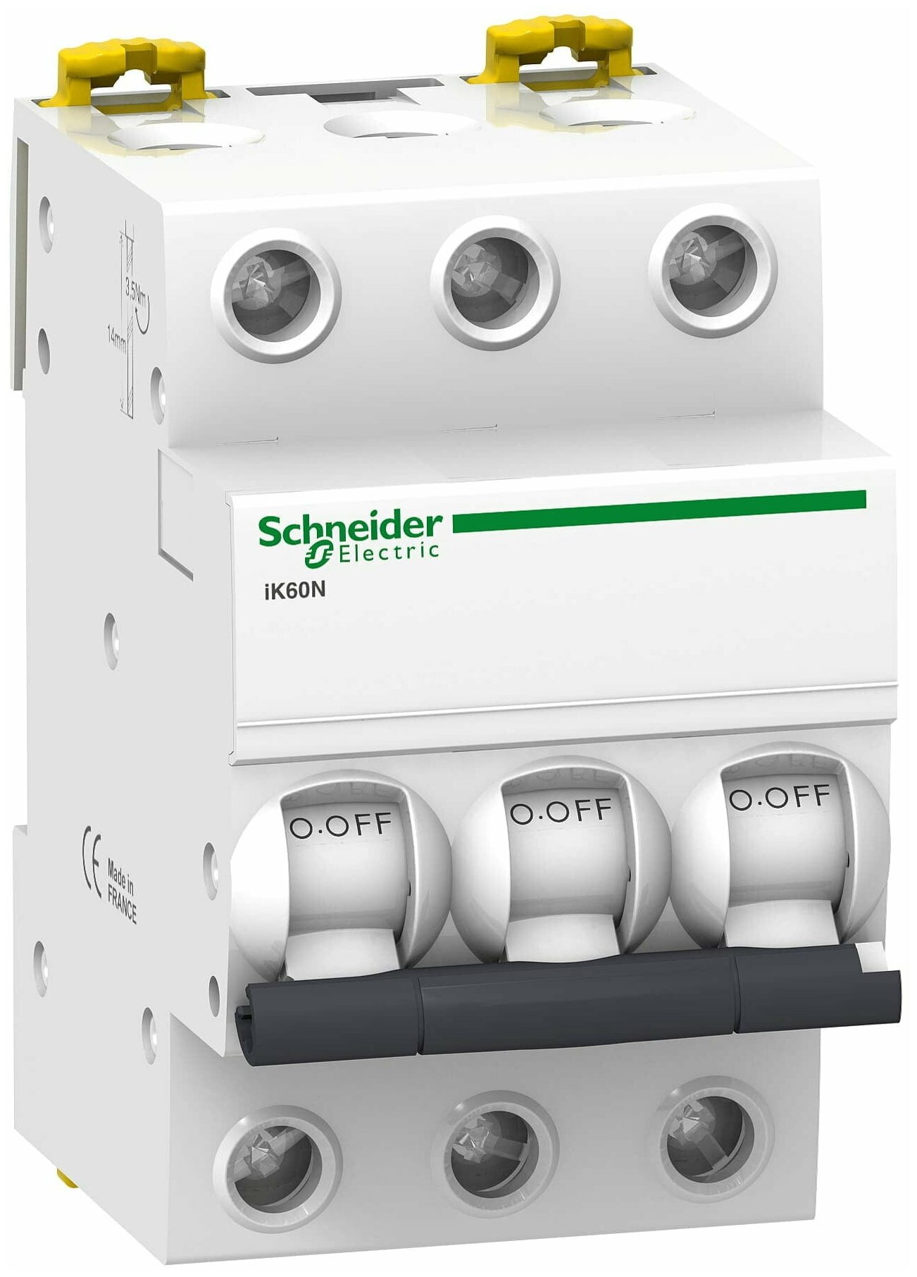 Автоматический выключатель SYSTEME ELECTRIC (SCHNEIDER ELECTRIC) SCHNEIDER ELECTRIC 3п C 20А 6кА iK60 Acti9 A9K24320