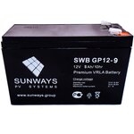 Аккумуляторная батарея SUNWAYS GP 12-9 - изображение