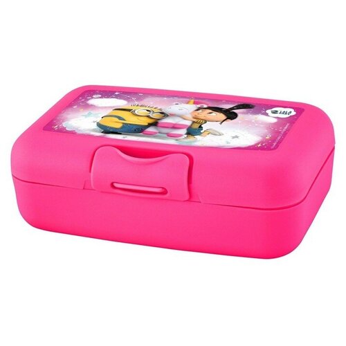 Lalababy Ланч-бокс «Миньоны», клубничный, 0,7 литра