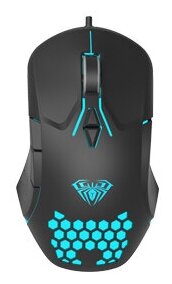 Мышь проводная AULA F809 3200 dpi USB черный