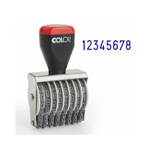 Нумератор ручной 8-и разрядный Colop 05008 (высота шрифта 5 мм), 219001
