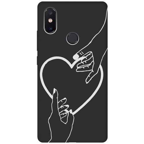 Матовый Soft Touch силиконовый чехол на Xiaomi Mi 8 SE, Сяоми Ми 8 СЕ с 3D принтом Hands W черный матовый soft touch силиконовый чехол на xiaomi mi 8 se сяоми ми 8 се с 3d принтом stormtrooper stickers черный