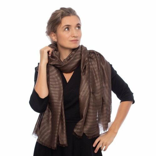 Палантин PASHMINA EMPORIUM, кашемир, коричневый