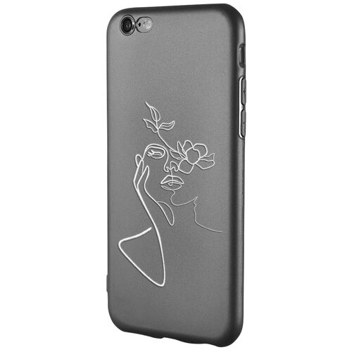 Силиконовый чехол Mcover для Apple iPhone 6 с рисунком Девочка силиконовый чехол mcover для apple iphone 6 plus с рисунком девочка