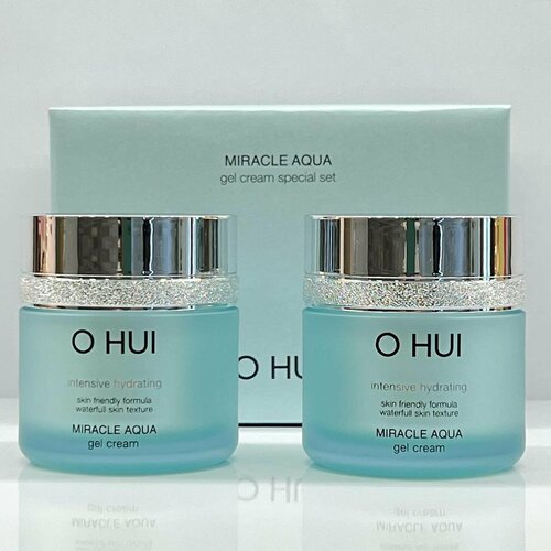 O HUI Крем-гель для лица (50мл*2шт) MIRACLE AQUA gel cream Special Set