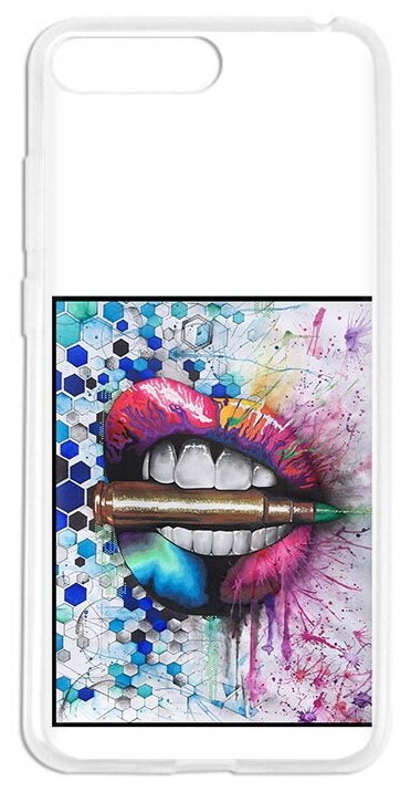 Чехол задняя-панель-накладка-бампер MyPads разноцветные губы с пулей для Huawei Honor 6 Plus (PE-UL00/TL20/TL10/CL00)75.7 противоударный