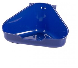 Лоток для грызунов пластиковый угловой, DUVO+ синий, 37.5х26.5х15.5см (Бельгия)