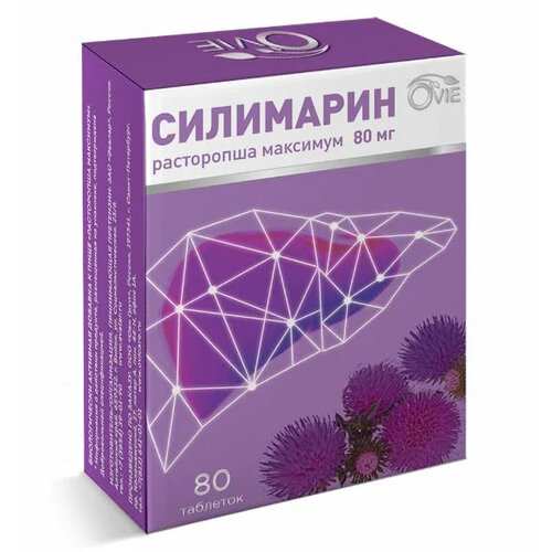 O'vie Силимарин Расторопша максимум таб., 100 г, 80 шт., 1 уп.