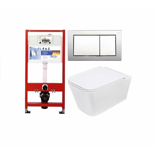 Комплект Инсталляция TECE хром квадрат Унитаз подв Monterey сид ZT-015E 33500₽