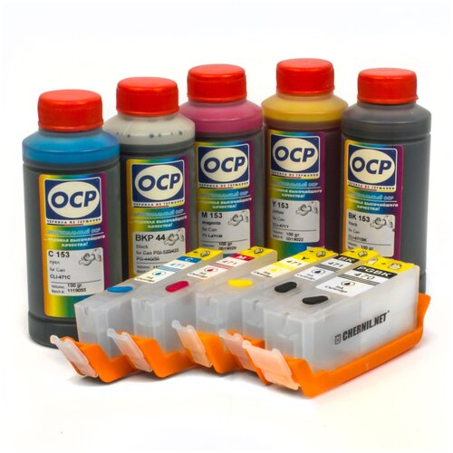 фото Набор перезаправляемых картриджей с чернилами ocp для canon pixma mg5740, mg6840 ts5040, ts6040 magentashop