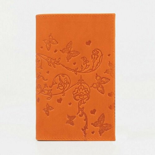 Обложка для паспорта , оранжевый