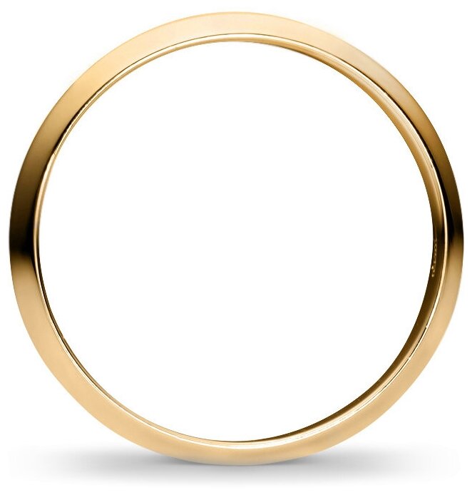 Кольцо обручальное Эстет, желтое золото, 585 проба