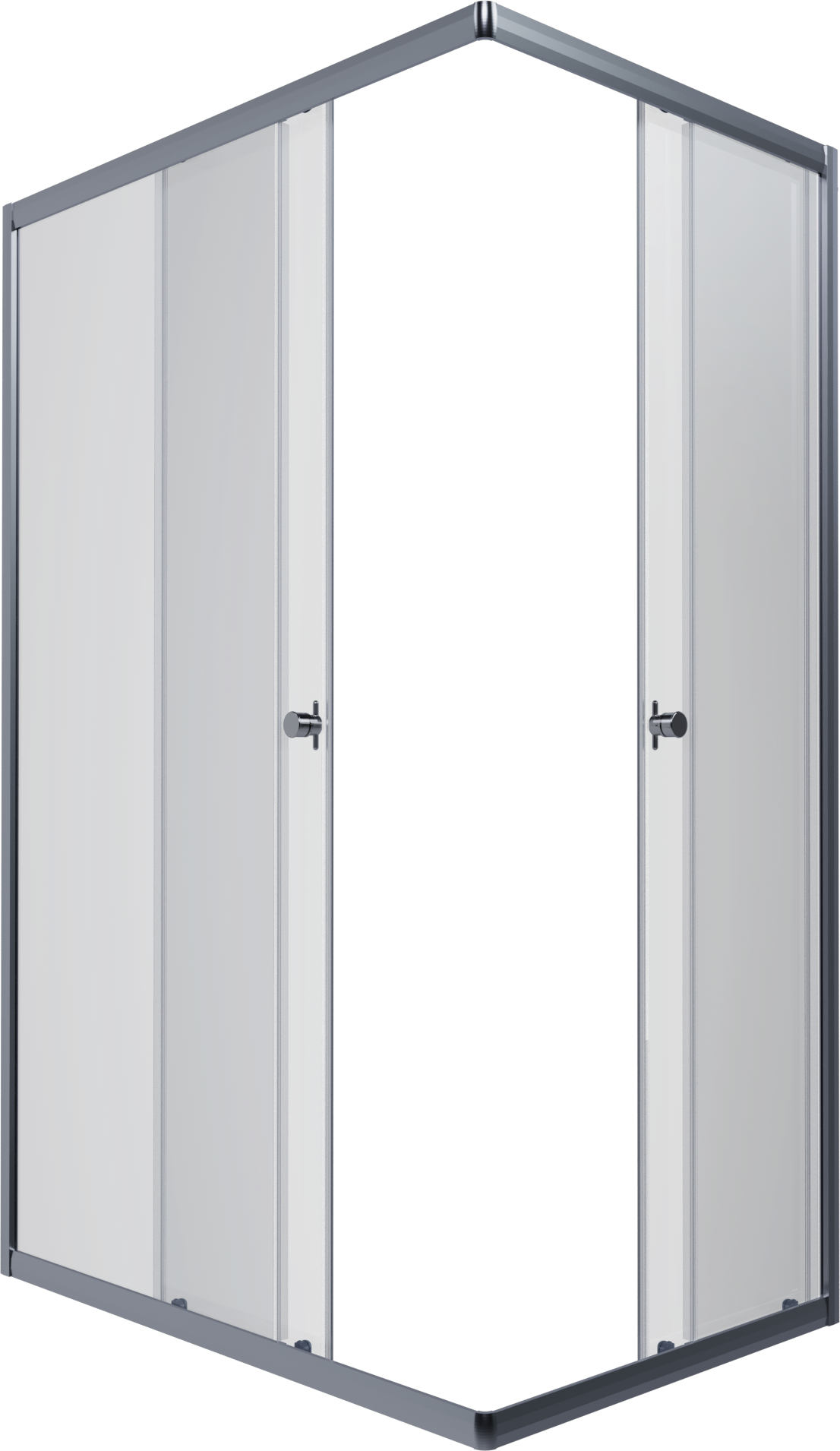 Душевая Ширма Triton Вента-Хром 100х80, прямоугольный, цвет профиля - хром