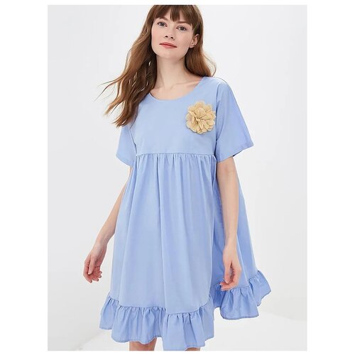 Платье BAON Платье бэби-долл с брошью Baon B459085, размер: S, синий
