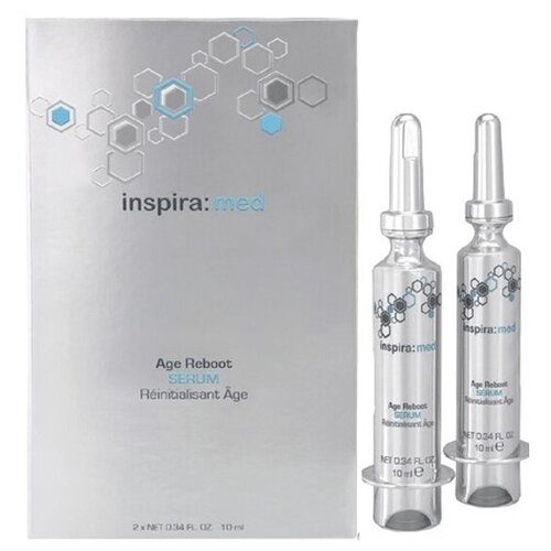 Интенсивно-омолаживающая сыворотка для лица INSPIRA Cosmetics Age Reboot Serum, 2x10 мл