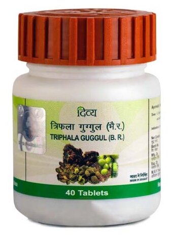 Таблетки Patanjali Triphala Guggul, 40 шт.