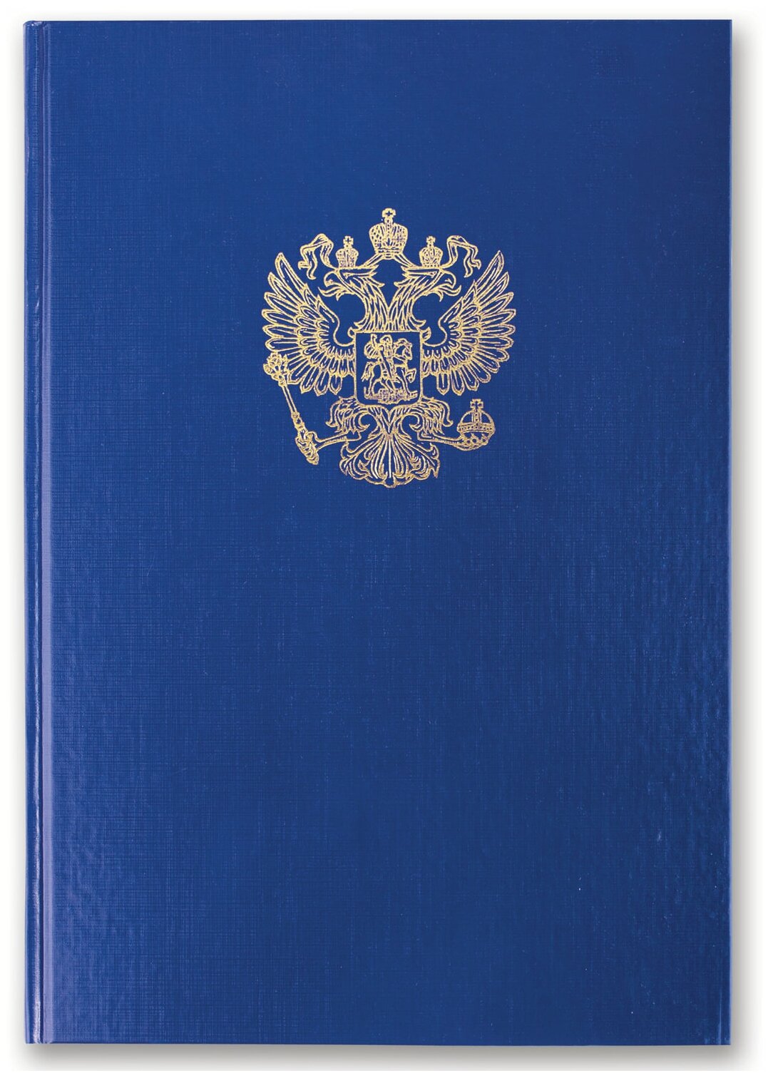 Книга учета Brauberg 96 листов, клетка, твердая, бумвинил, блок офсет, герб, А4, (130141)