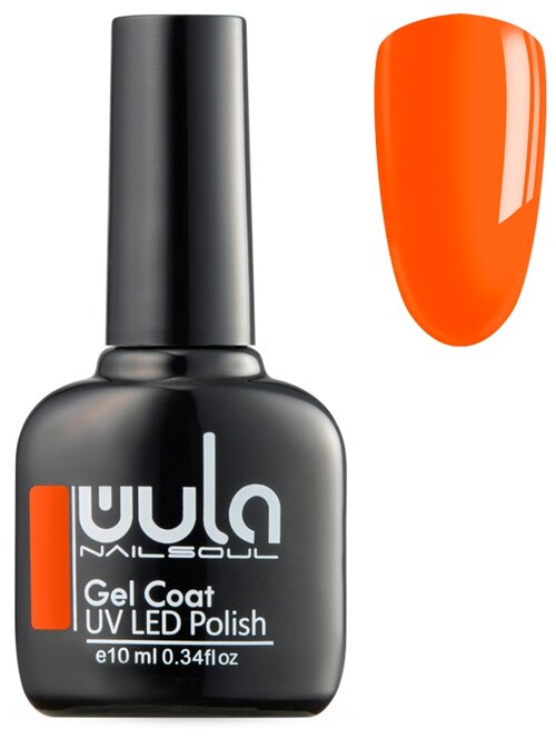 WULA гель-лак для ногтей Gel Coat, 10 мл, 42 г, 398 оранжевый неон