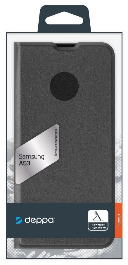 Чехол Deppa Book Cover для Samsung Galaxy A53, черный 88170 - фото №7