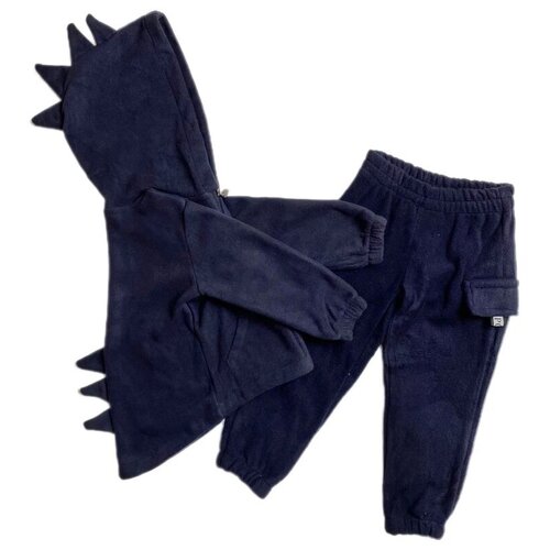 Костюм флисовый комплект детский для мальчика для девочки кофта штаны брюки джоггеры, размер 98