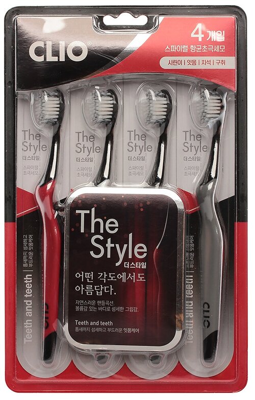 CLIO Набор щеток зубных The Style Toothbrush 4шт