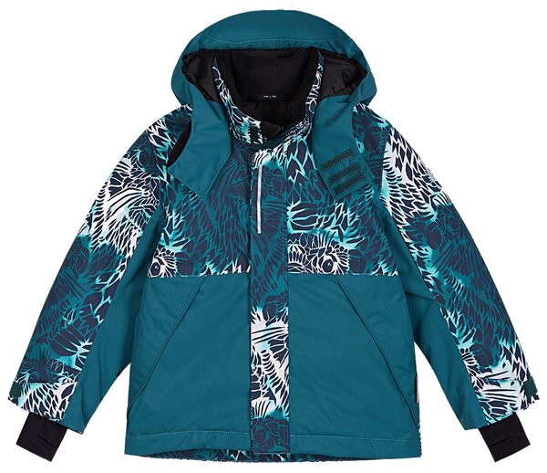 Горнолыжная куртка Reima детская, капюшон, карманы, светоотражающие элементы, утепленная, водонепроницаемая