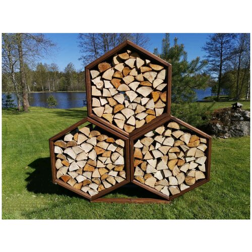 Уличная дровница Vuoksa-Wood 3 соты