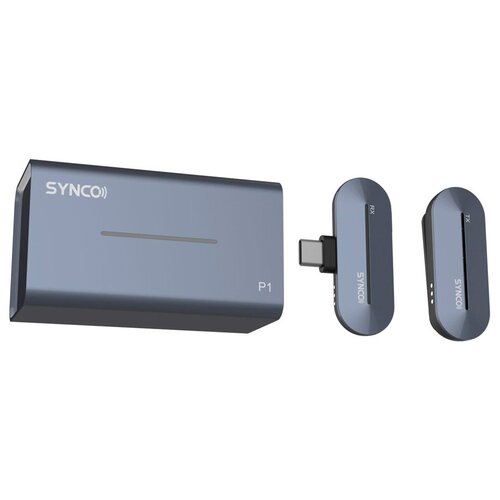 Радиосистема SYNCO P1T ГГц приемник, передатчик, футляр-зарядка (разъем Type-C)