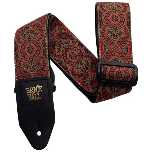 фото Ernie ball 4162 jacquard crimson paisley ремень для гитары