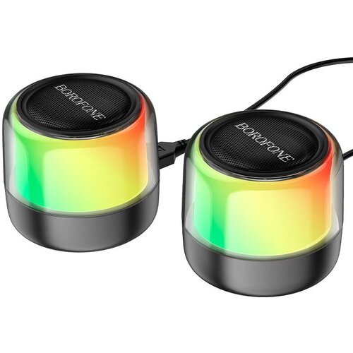 Колонка компьютерная Borofone BP12 Colorful Bluetooth цвет чёрный 129200₽