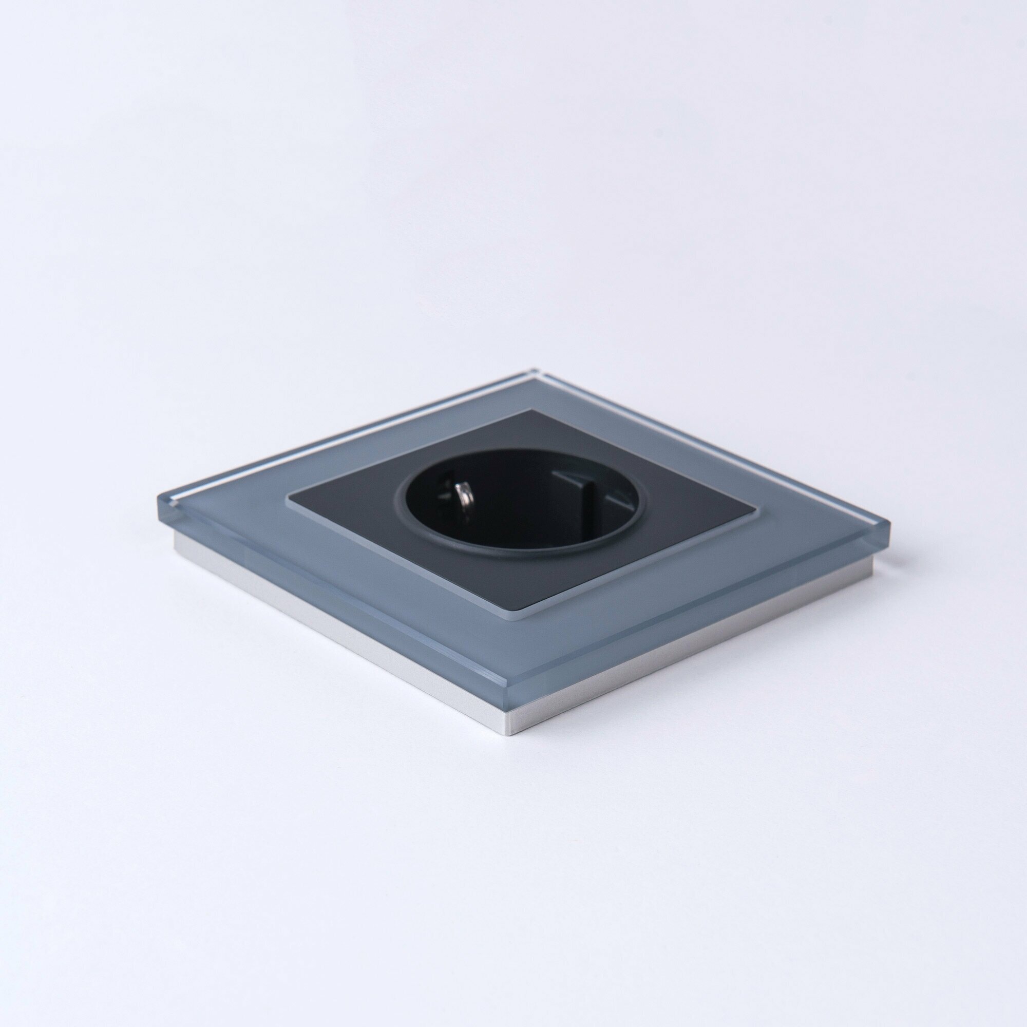 Рамка на 1 пост (серый, стекло) Werkel WL01-Frame-01