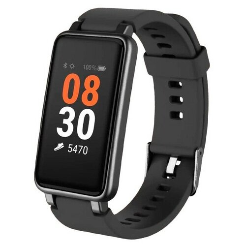 Фитнес-браслет Geozon Heart Beat G-SM18BLK 096 TFT шагомер пульсометр 90мАч черный 1 шт 266300₽