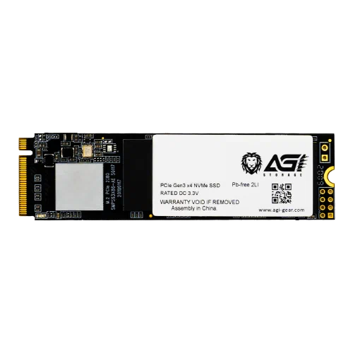 SSD диск AGI M.2 (2280) AI298 500GB PCI-E Gen3x4 NVMe 3D NAND QLC (500GIMAI298)