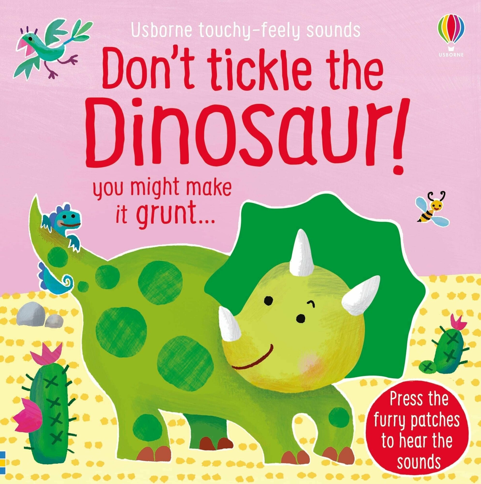 Don't Tickle the Dinosaur! / Тактильная книга "Не щекочи динозавра!" на английском языке