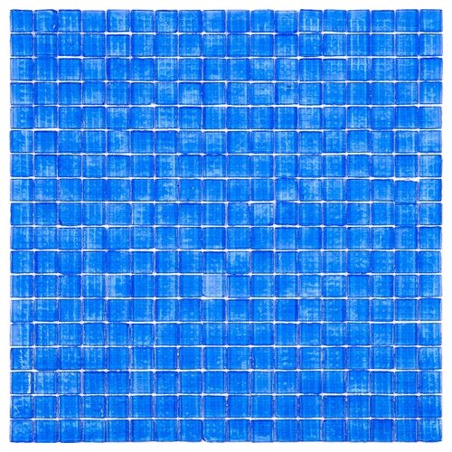Мозаика из цветного стекла Alma NT63 голубой квадрат