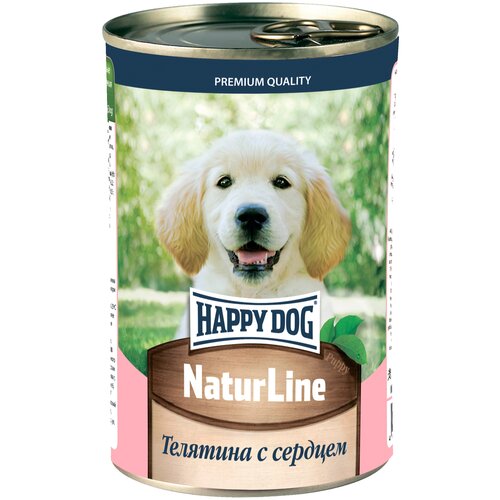 Консервы Happy Dog телятина с сердцем 410г х 12шт