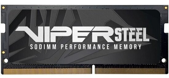 Оперативная память Patriot Memory SO-DIMM DDR4 16Gb 2666MHz pc-21300 Viper Steel (PVS416G266C8S)