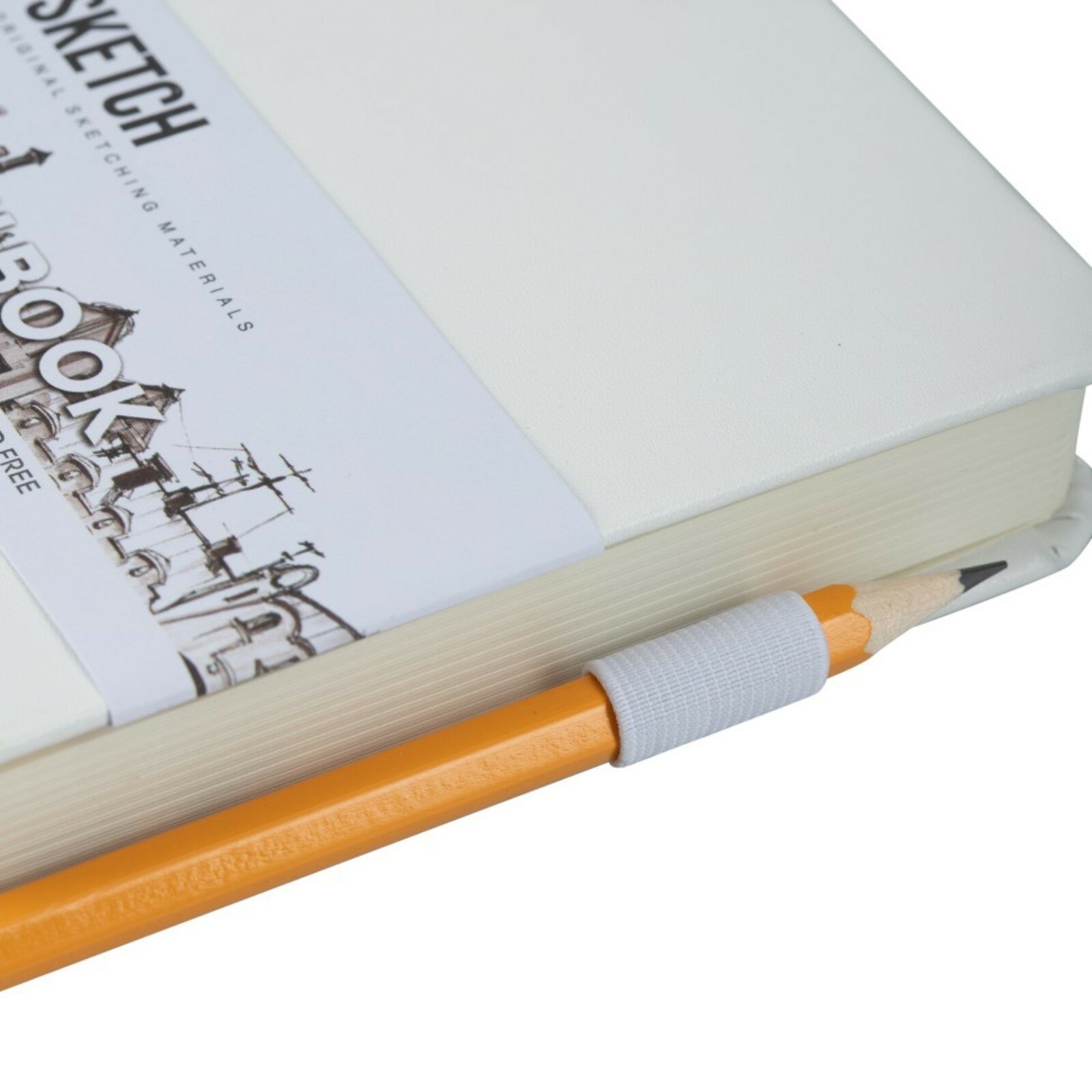 Блокнот для зарисовок Sketchmarker 9х14 см 80 л 140 г, твердая обложка Белый - фото №8