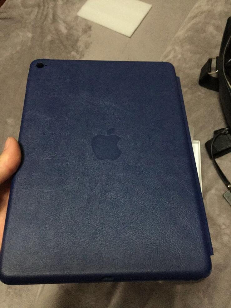 Чехол обложка MyPads для Apple Smart Case для iPad Pro 12.9 (2017, 2015) синий кожаный