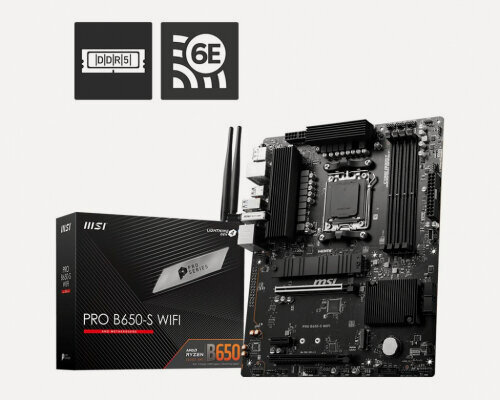 Изображение товара Материнская плата Msi PRO B650-S WIFI (AM5, ATX)