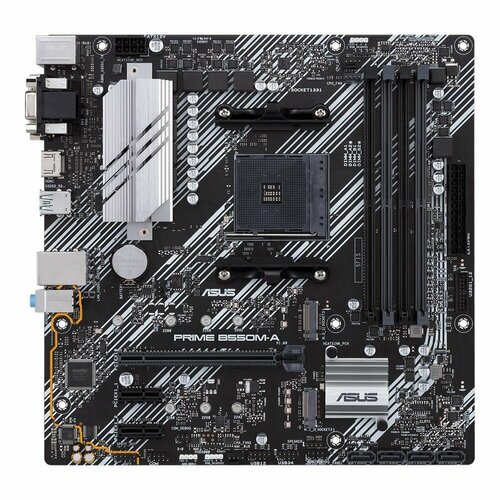 Материнская плата Asus PRIME B550M-A Soc-AM4 AMD B550 4xDDR4 mATX AC97 8ch71 GbLAN RAIDVGADVI 1188700₽