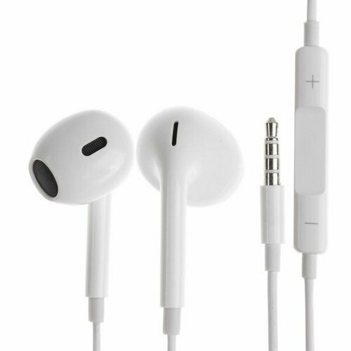 Наушники S4 проводные вкладыши микрофон белые 60400₽