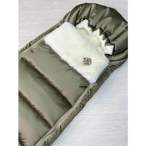 Конверт для новорожденного зима до -20 градусов, хаки