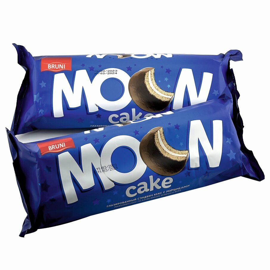 фото Сэндвич глазированный кекс с маршмеллоу 200г MOON