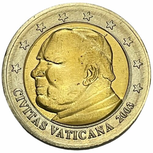 Ватикан 2 евро 2003 г. (Карта Европы) Specimen (Проба) клуб нумизмат монета 2 фунта острова мэн 2003 года биметалл крест торвальда