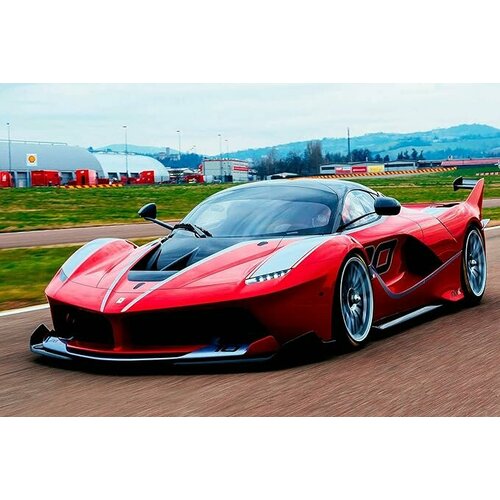 Алмазная мозаика 'Ferrari FXX' на подрамнике, 20x30см