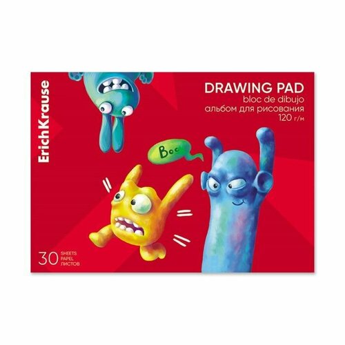 Альбом для рисования А4 30 листов на клею Jolly Friends 399₽